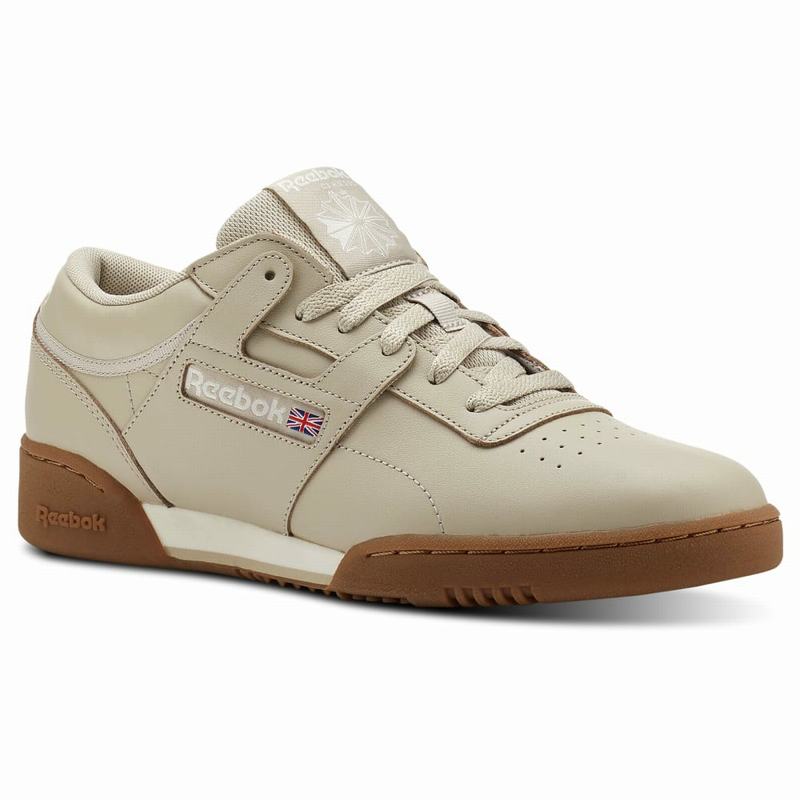 Reebok Workout Clean Mu Tenisky Panske - Béžové EL6737XO